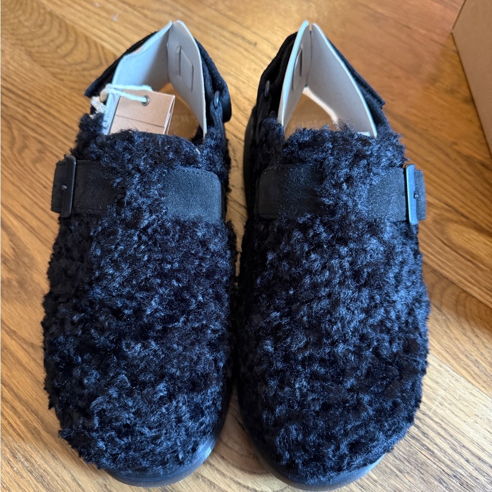 Dr. Martens Jorge II Faux Fur Lined Deluxe Borg Slingback Mules unisex